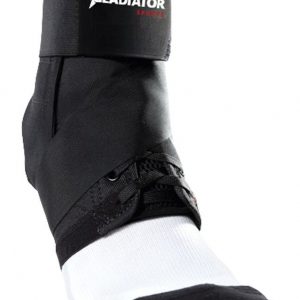 Stevige enkelbrace (lichtgewicht met straps)